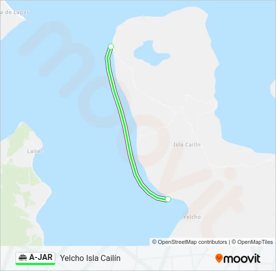 A-JAR Ferry Line Map