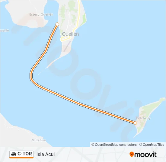 C-TOR Ferry Line Map