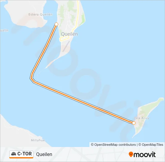 C-TOR Ferry Line Map
