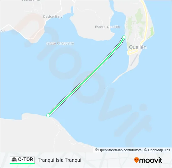 C-TOR Ferry Line Map