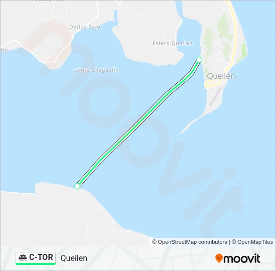 C-TOR Ferry Line Map
