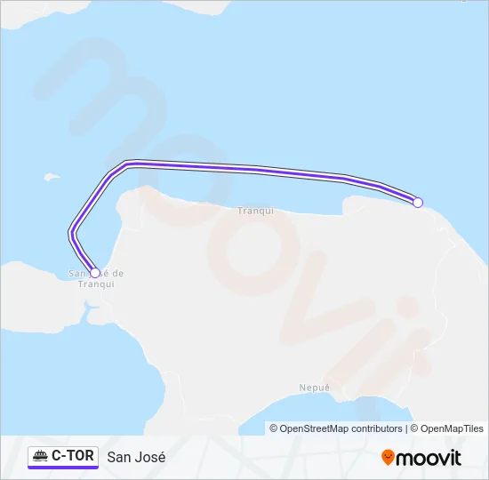 C-TOR Ferry Line Map