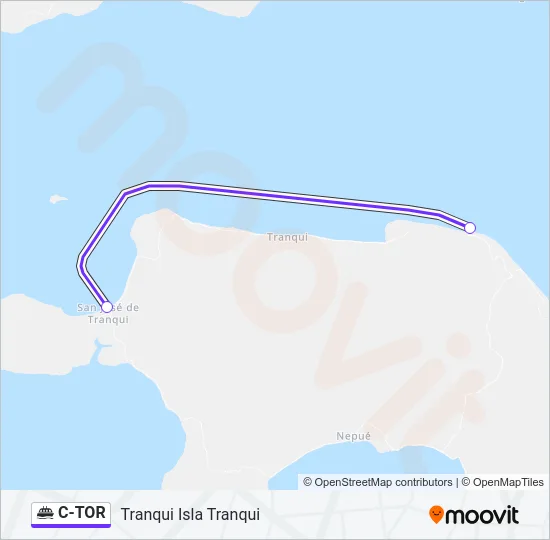 C-TOR Ferry Line Map