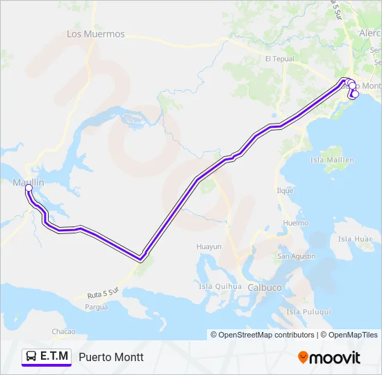 E.T.M Bus Line Map