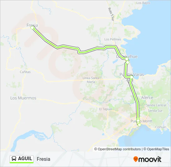 AGUIL Bus Line Map