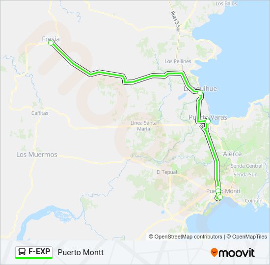 Mapa de F-EXP de autobús