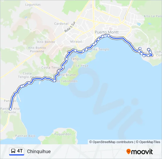 4T Bus Line Map