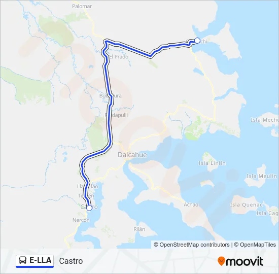 E-LLA Bus Line Map