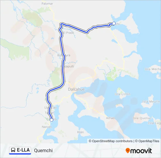 E-LLA Bus Line Map