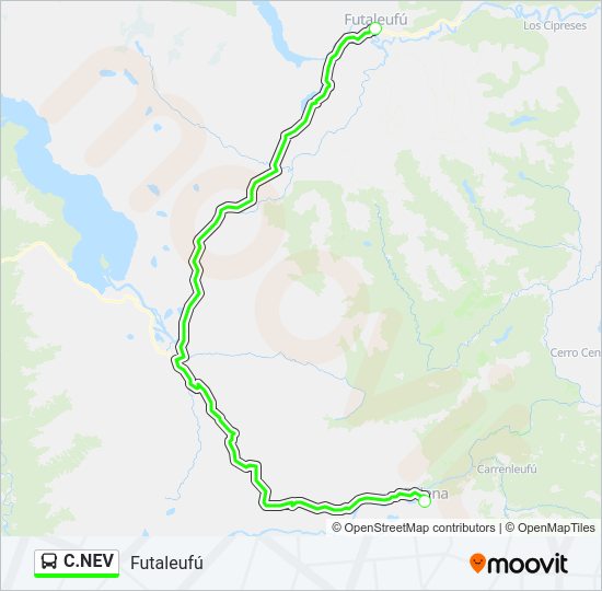 Mapa de C.NEV de autobús
