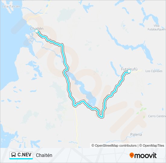 Mapa de C.NEV de autobús