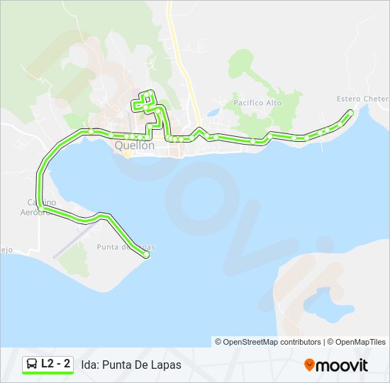 Mapa de L2 - 2 de autobús