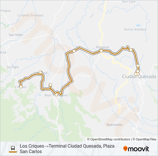Mapa de LOS CRIQUES de 