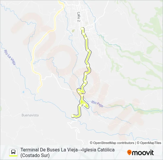 CIUDAD QUESADA - SUCRE Bus Line Map