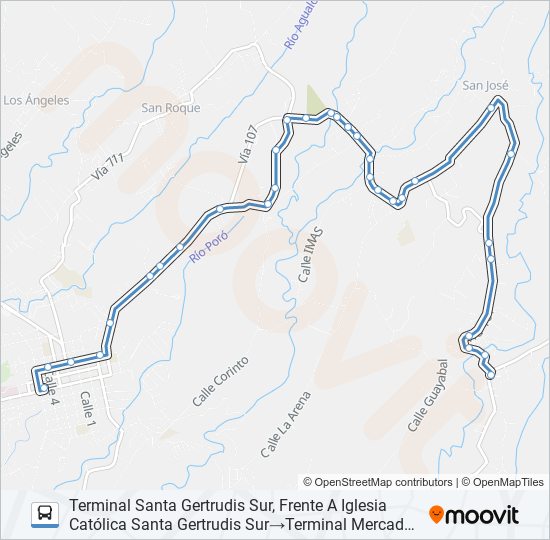 GRECIA - CALLE SAN JOSÉ bus Line Map