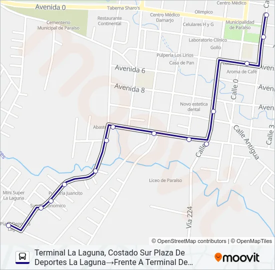 PERIFÉRICA PARAÍSO Bus Line Map