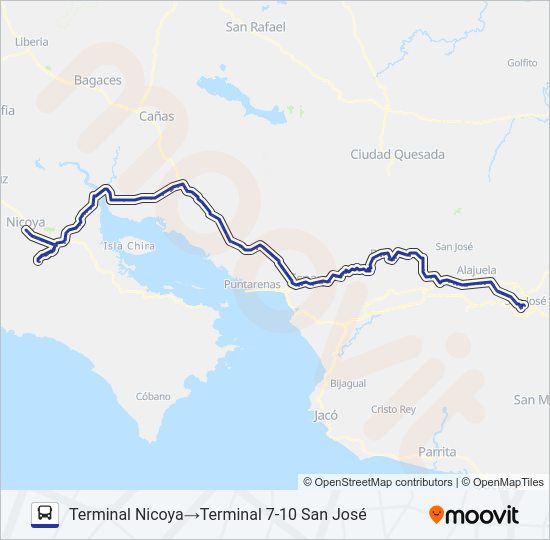 Mapa de SAN JOSÉ - HOJANCHA de 