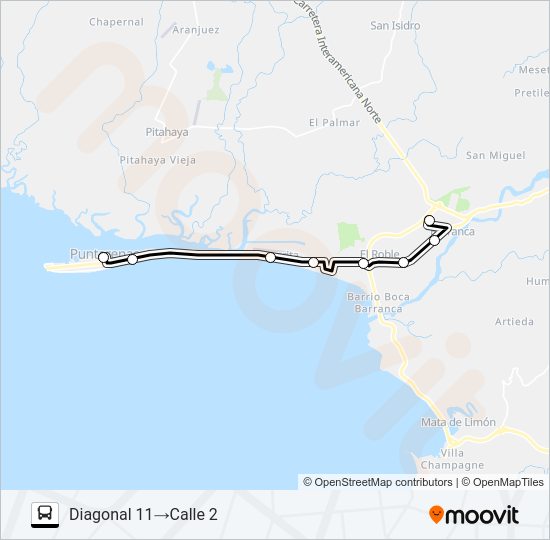 Mapa de PUNTARENAS - INVU DE BARRANCA de 