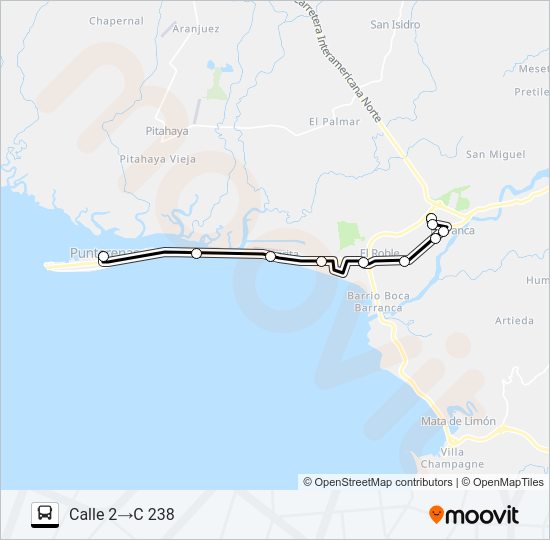 Mapa de PUNTARENAS - INVU DE BARRANCA de 