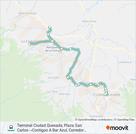 Mapa de EL VENADO (DISTRITO #10 SC) de autobús