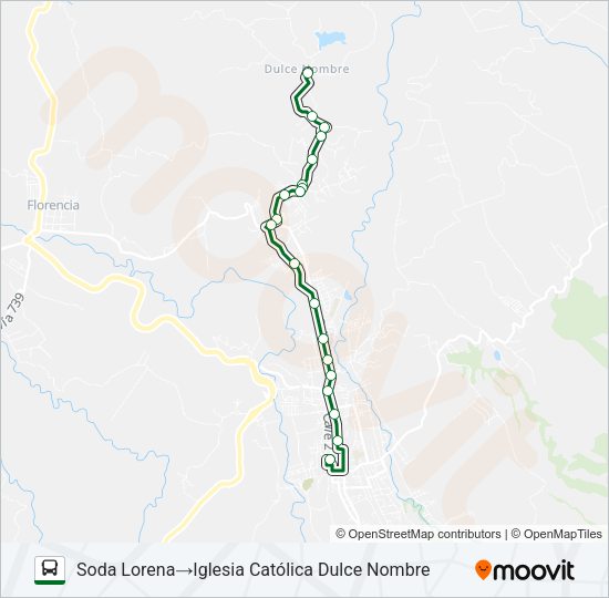 Mapa de CENTRO - GALLON de autobús