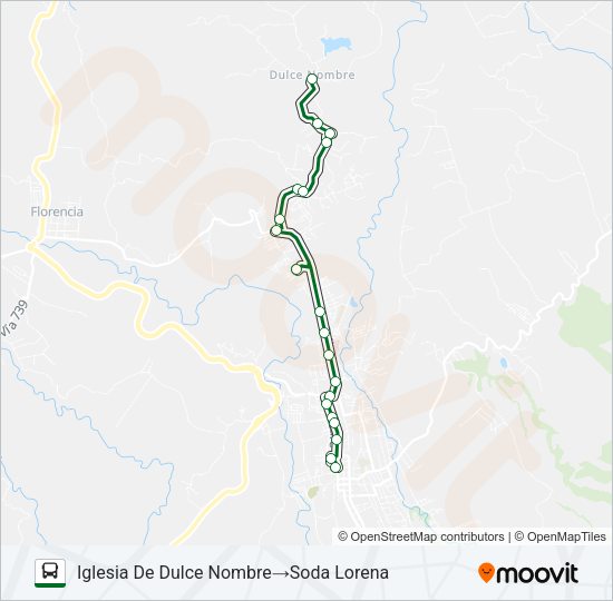 Mapa de CENTRO - GALLON de autobús