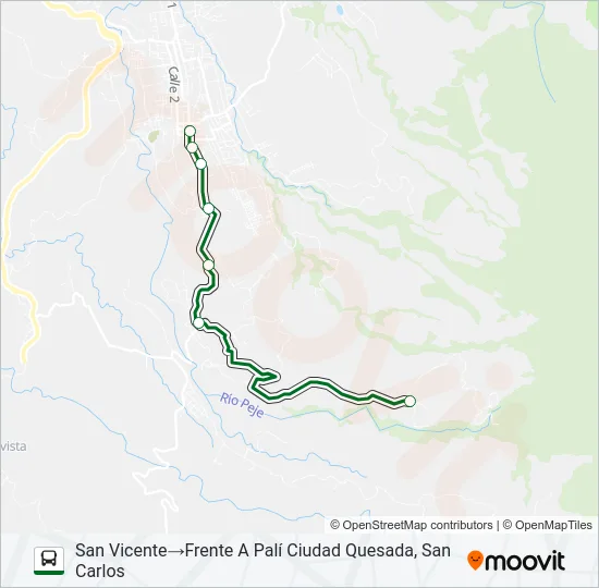 CIUDAD QUESADA - SAN VICENTE Bus Line Map