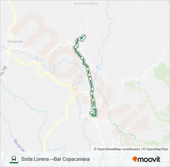 CIUDAD QUESADA - CEDRAL - URB. CAÑAVERAL Bus Line Map