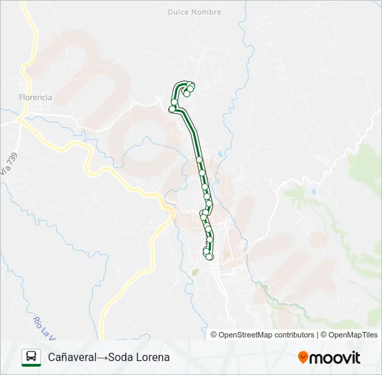 CIUDAD QUESADA - CEDRAL - URB. CAÑAVERAL Bus Line Map