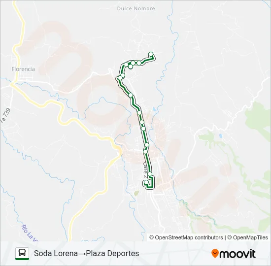 CIUDAD QUESADA - CEDRAL - URB. CAÑAVERAL Bus Line Map