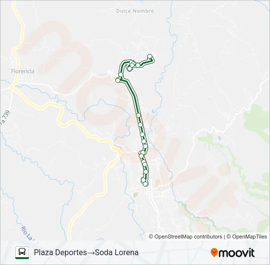 CIUDAD QUESADA - CEDRAL - URB. CAÑAVERAL Bus Line Map