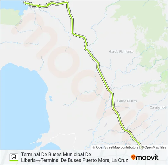 CUAJINIQUIL - INTERSECCIÓN INTERAMERICANA NORTE Bus Line Map