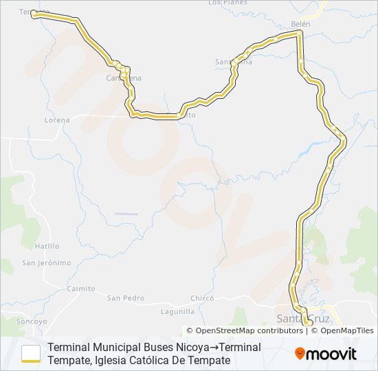 santa cruz tempate Route: Schedules, Stops & Maps - Terminal Municipal  Buses Nicoya‎→Terminal Tempate, Iglesia Católica De Tempate (Updated)