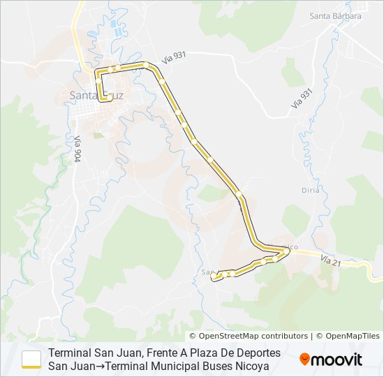 santa cruz san juan Route Schedules Stops Maps Terminal San