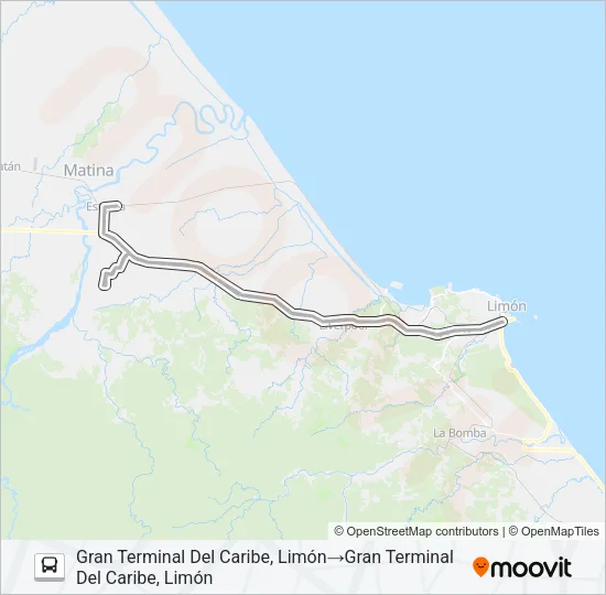 LIMÓN - ESTRADA Bus Line Map