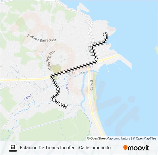 LIMON - Bº LIMONCITO Bus Line Map