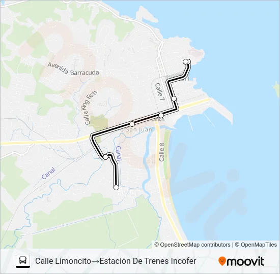 LIMON - Bº LIMONCITO Bus Line Map