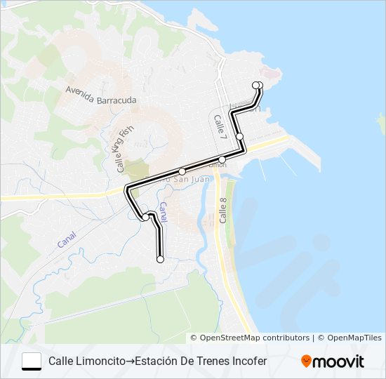 LIMON - Bº LIMONCITO bus Line Map