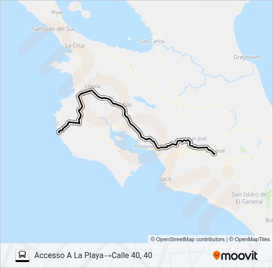 Mapa de SAN JOSE - PLAYA JUNQUILLAL de 