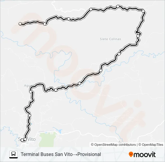SAN VITO - FILA PINAR Bus Line Map