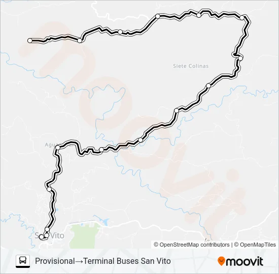 SAN VITO - FILA PINAR Bus Line Map