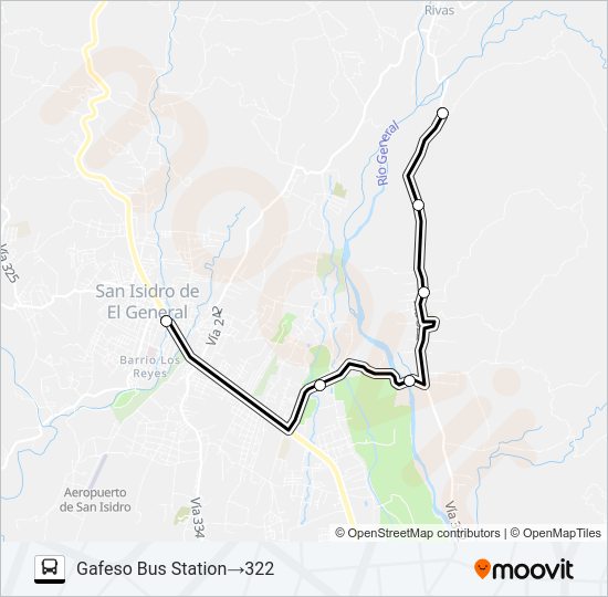 SAN ISIDRO - MIRAFLORES Bus Line Map