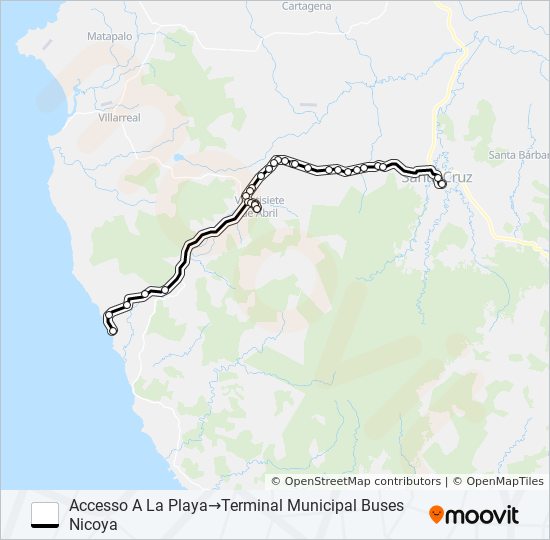 santa cruz junquillal Route Schedules Stops Maps Accesso A