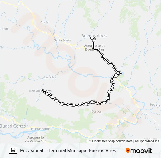 BUENOS AIRES - COLINAS Bus Line Map