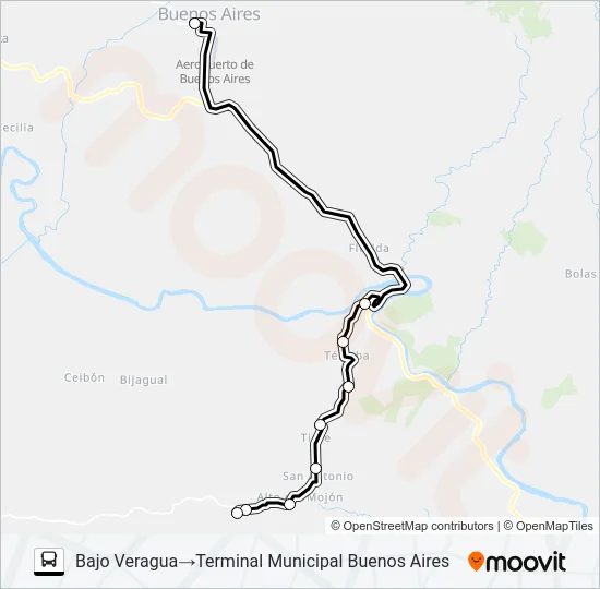 BUENOS AIRES - BELLA VISTA Bus Line Map