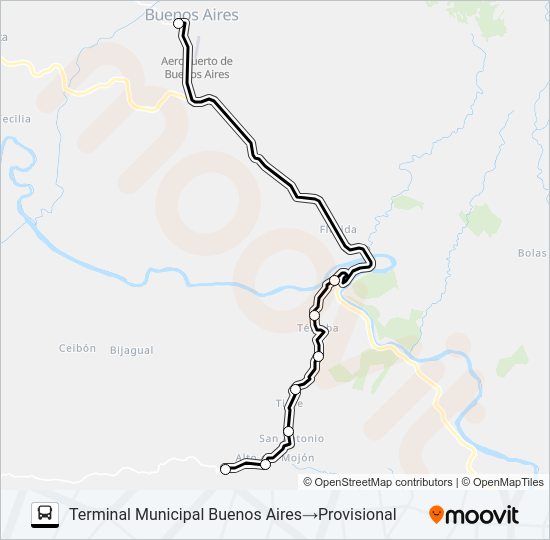 BUENOS AIRES - BELLA VISTA Bus Line Map