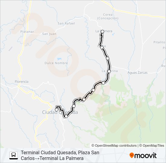 Mapa de CIUDAD QUESADA - LA PALMERA de 