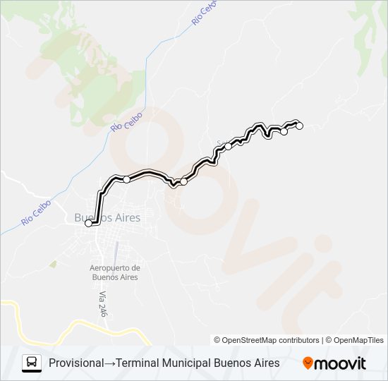 Mapa de BUENOS AIRES  - YERI de autobús