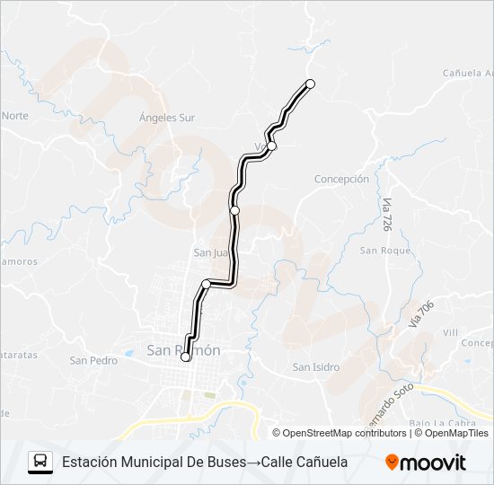 SAN RAMON - VOLIO Bus Line Map