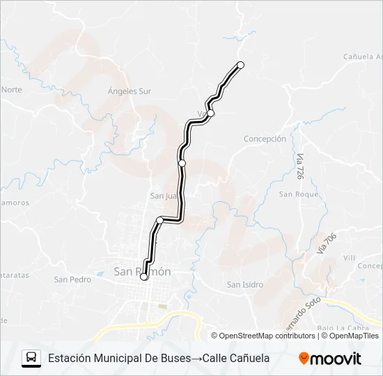 SAN RAMON - VOLIO Bus Line Map